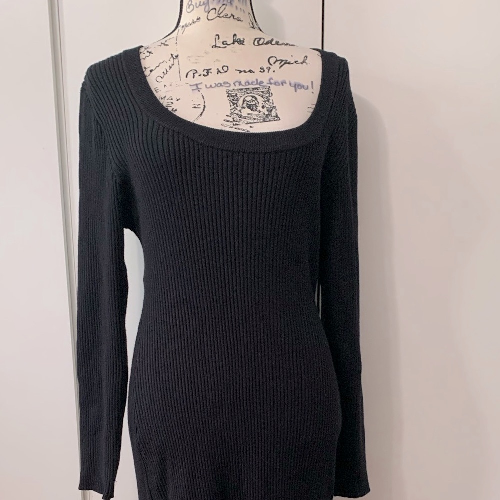 Almost Famous ribbed little black dress